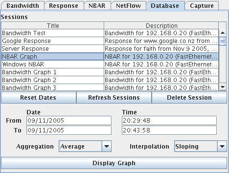 Database sessions